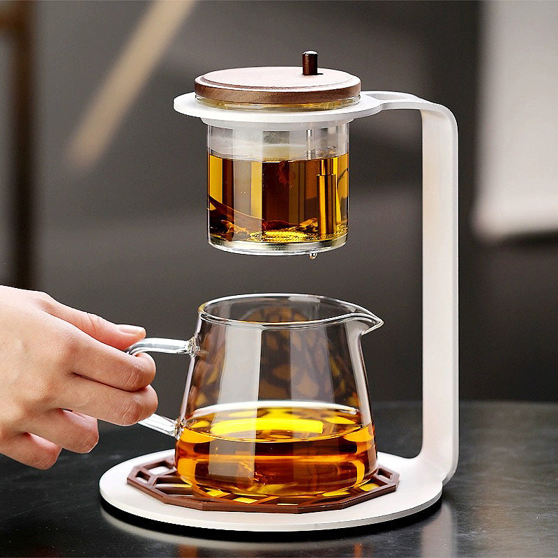 Press Glass Teapot with Floating Filter