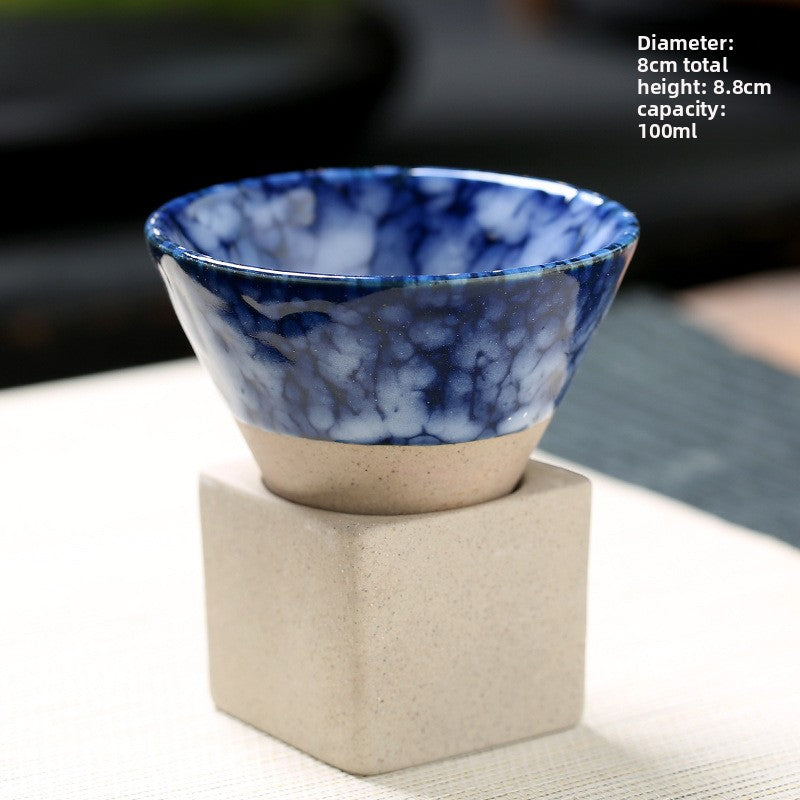 Japanese Stoneware Tea Cup Tapered Ceramic Mug