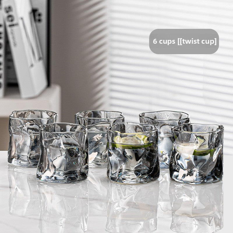 Glass Tea Set with Filter Lid and Serving Tray