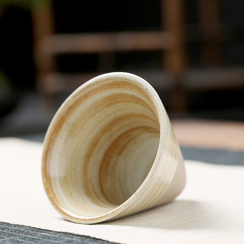 Japanese Stoneware Tea Cup Tapered Ceramic Mug