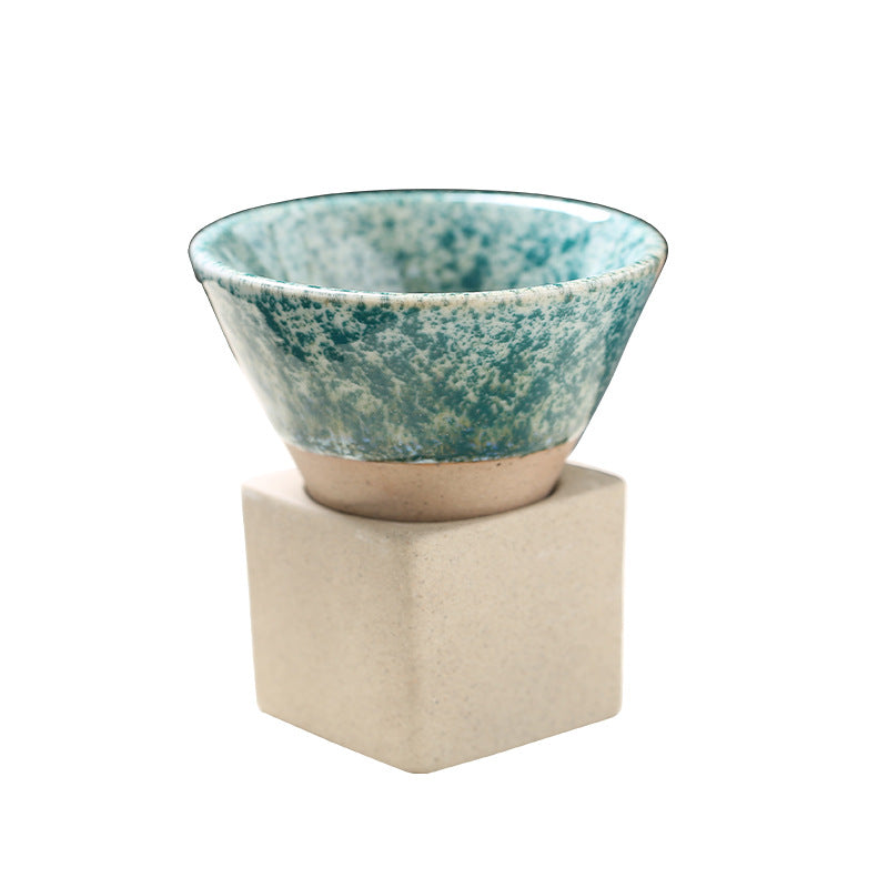 Japanese Stoneware Tea Cup Tapered Ceramic Mug